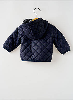 Pūkinė striukė tiesi kirpimas be gobtuvų mėlyna PETIT BATEAU vaikas
