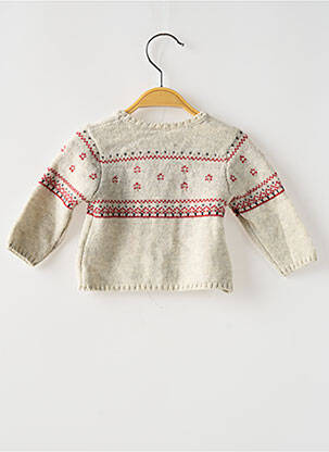 Ilgų rankovių liemenė apvalus kaklas bežinis PETIT BATEAU berniukas