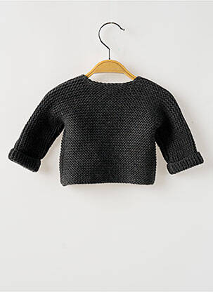 Ilgų rankovių liemenė tiesi kirpimas pilka PETIT BATEAU mergina