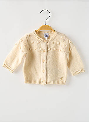 Ilgų rankovių liemenė bordo kraštų apdaila bežinis PETIT BATEAU mergina