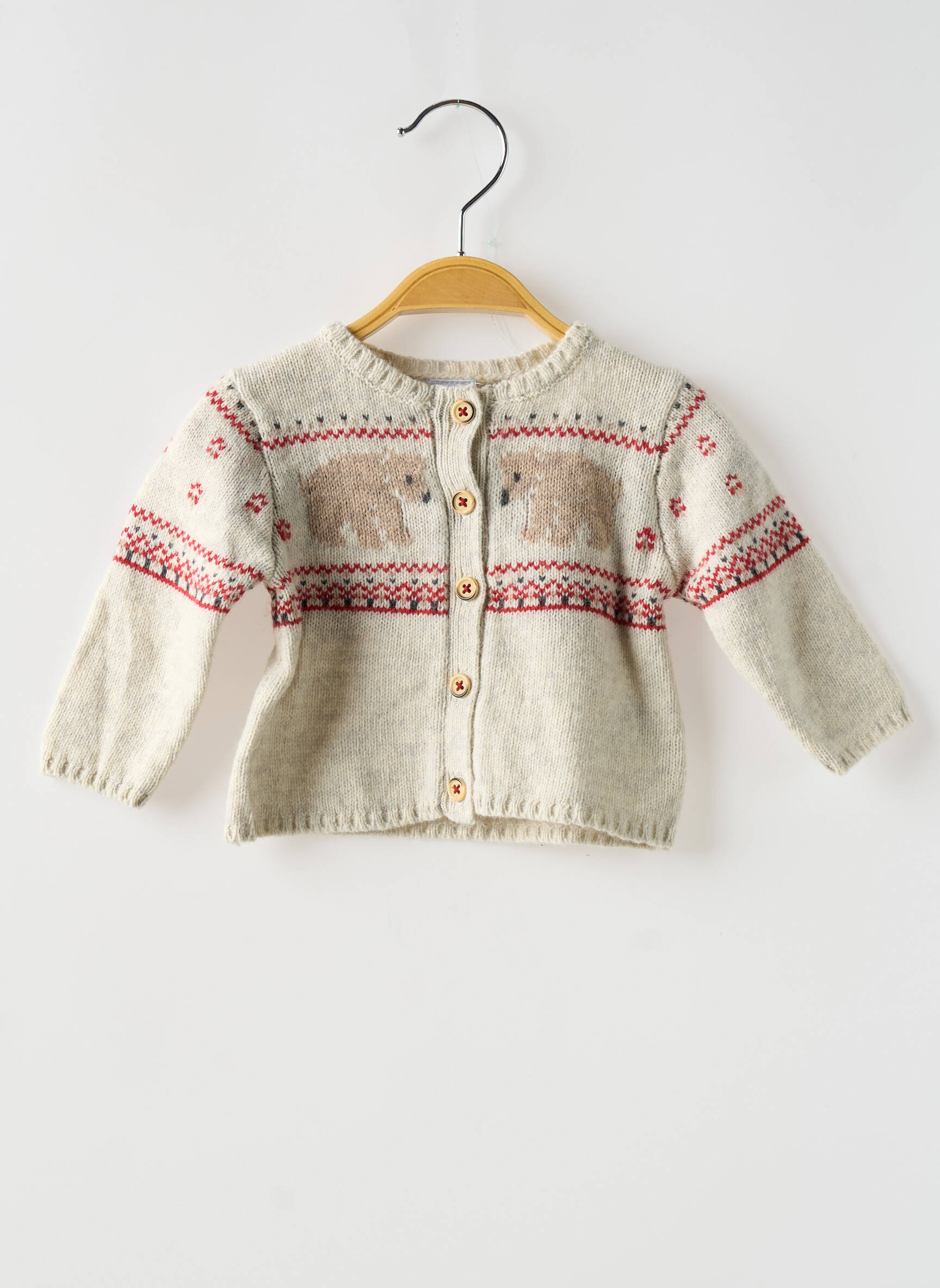 Ilgų rankovių liemenė apvalus kaklas bežinis PETIT BATEAU berniukas