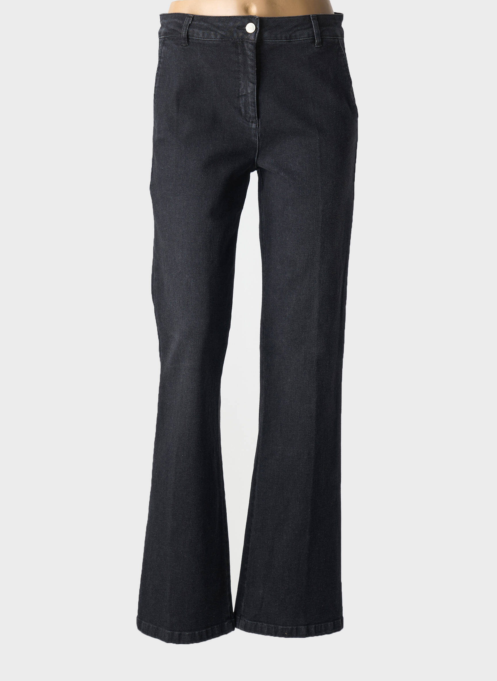 Bootcut džinsai normala dydis normala dydis juodas SIGNE NATURE moteris