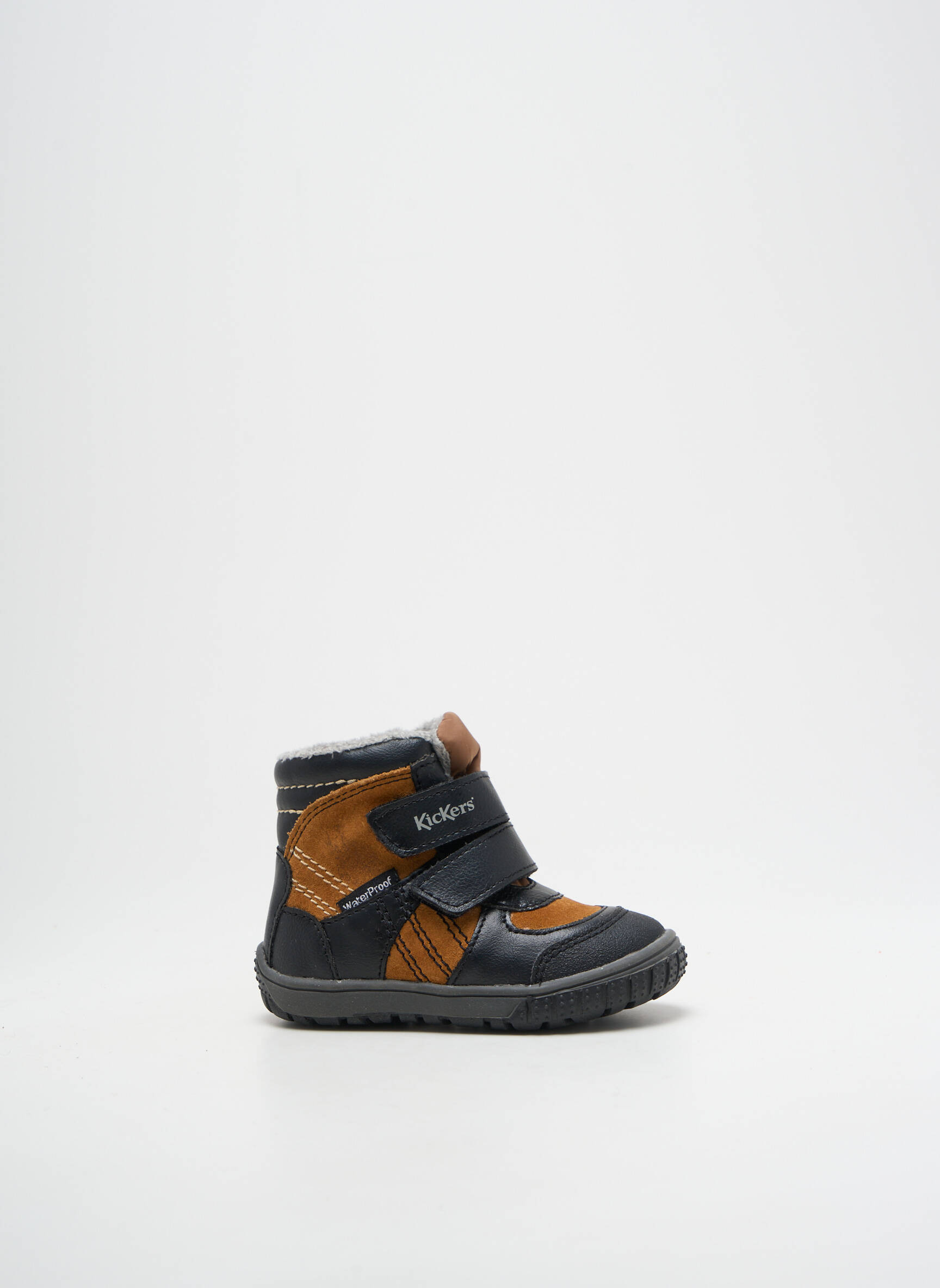 Batai/botai velcro užsegimas platforma rudas KICKERS berniukas
