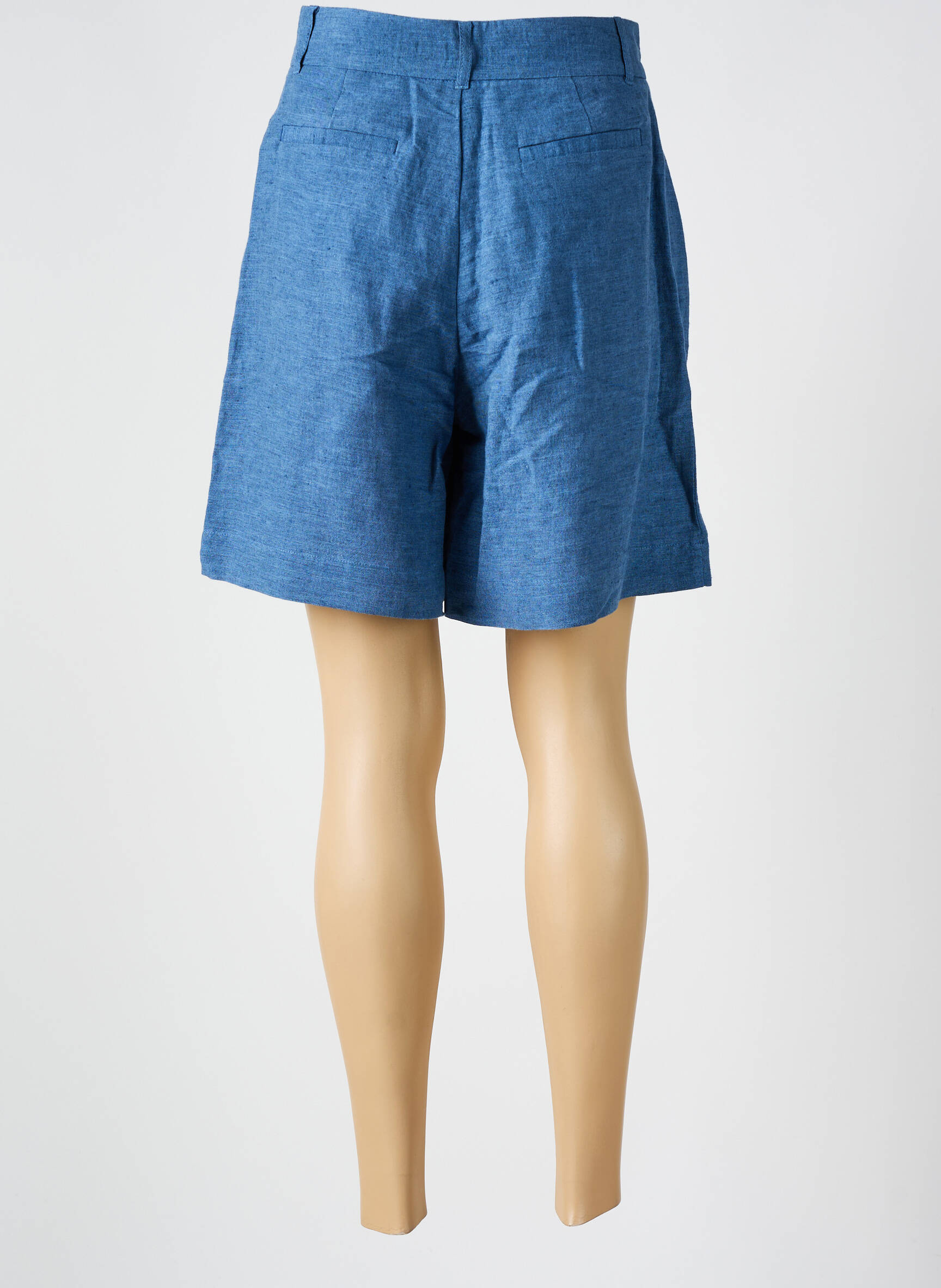 Bermudas pincetų dydis aukšta talija mėlyna MKT STUDIO moteris