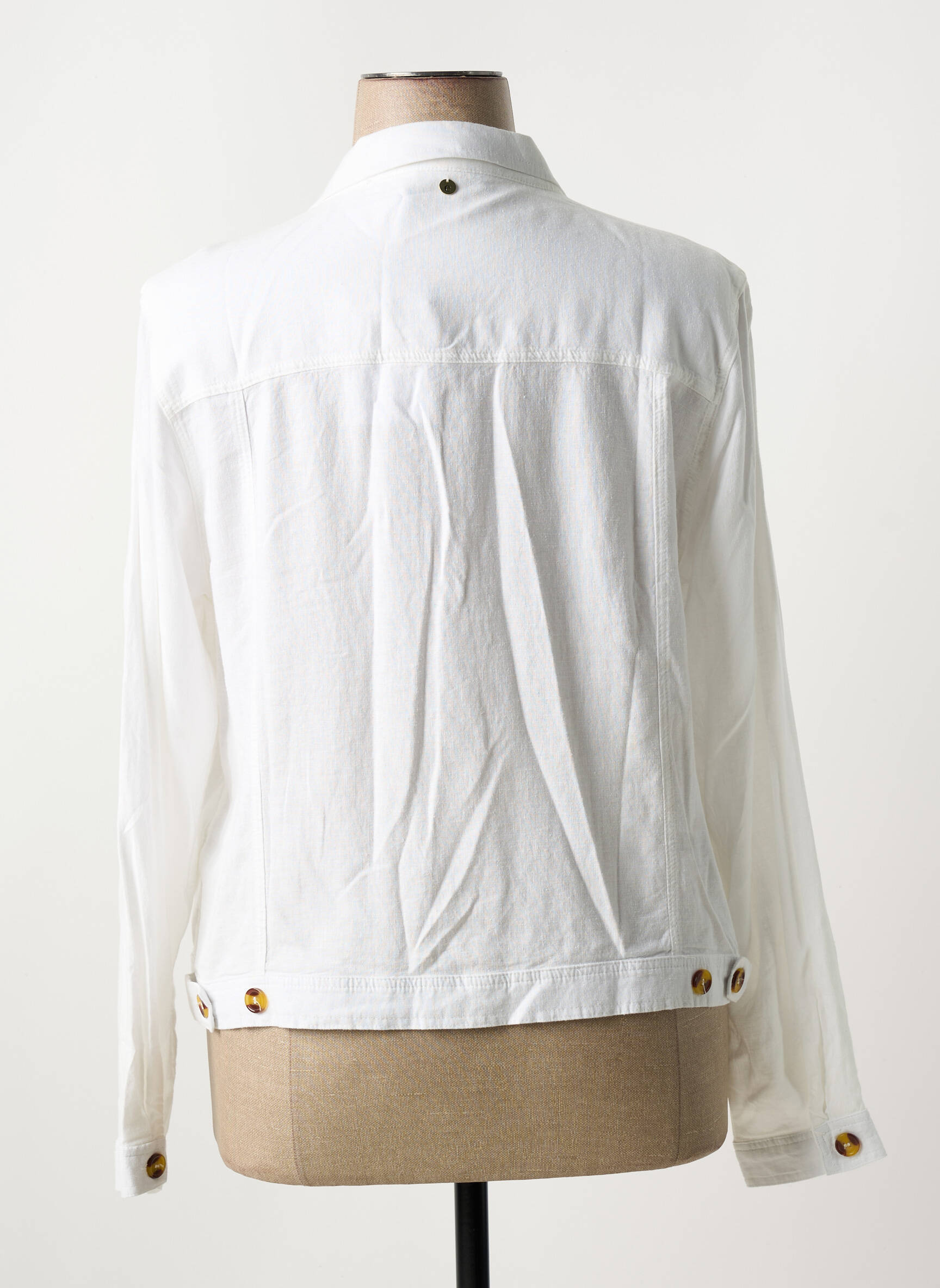 Kasdienis švarkas kišenės baltas ÉTYMOLOGIE moteris