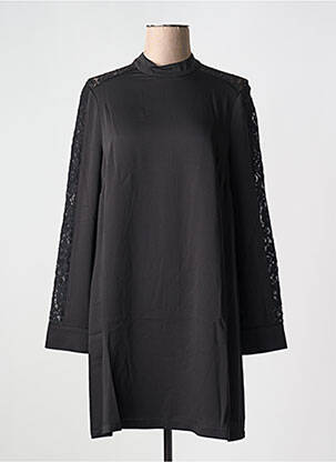 Trumpa suknelė ilgos rankovės ilgos rankovės juodas BCBGMAXAZRIA moteris