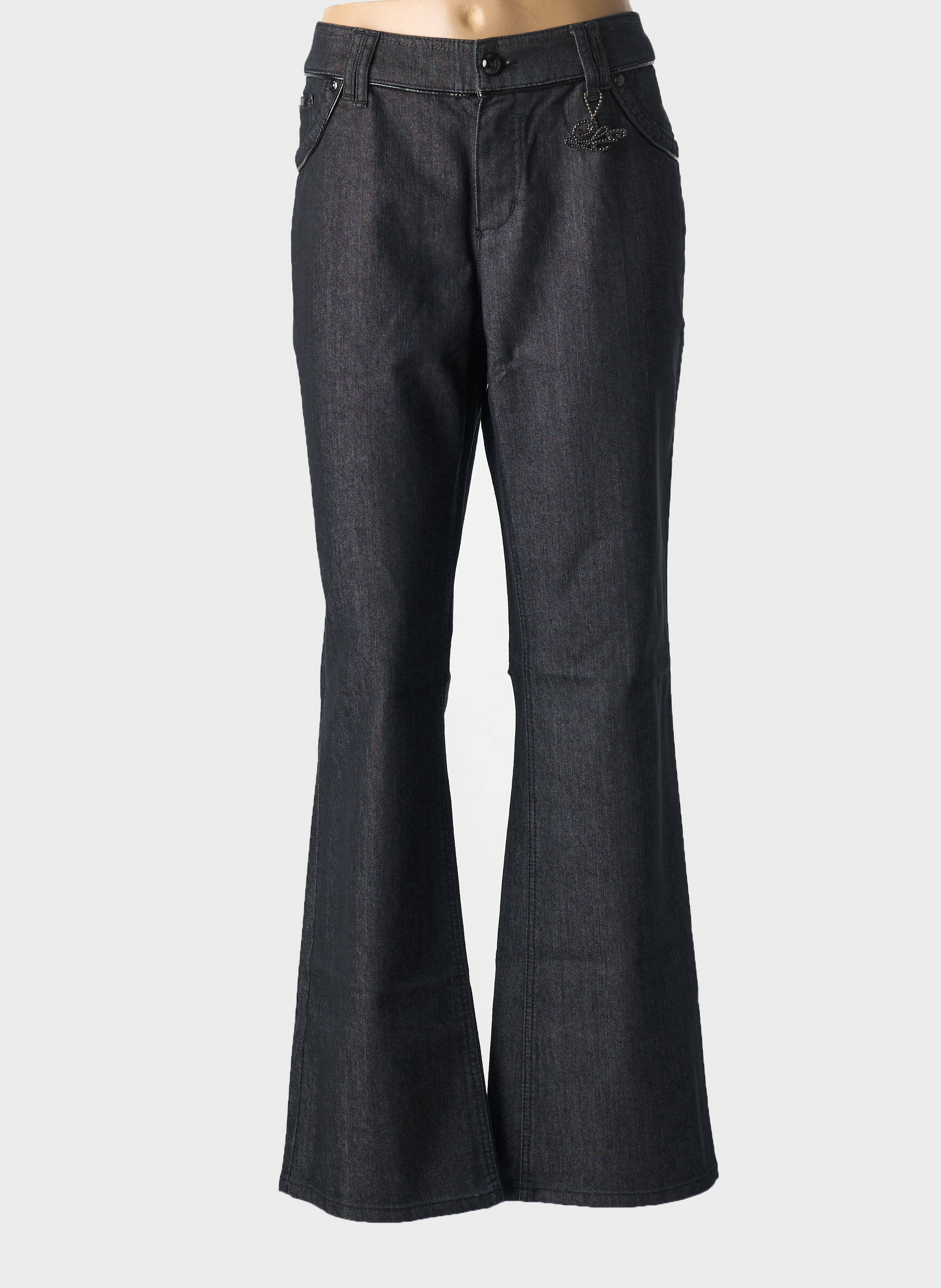 Bootcut džinsai normala dydis normala dydis juodas ANNA MONTANA moteris