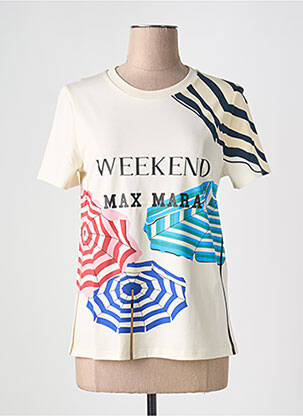 T-marškinys fantazijos raštas trumpas rankovės bežinis WEEKEND MAXMARA moteris
