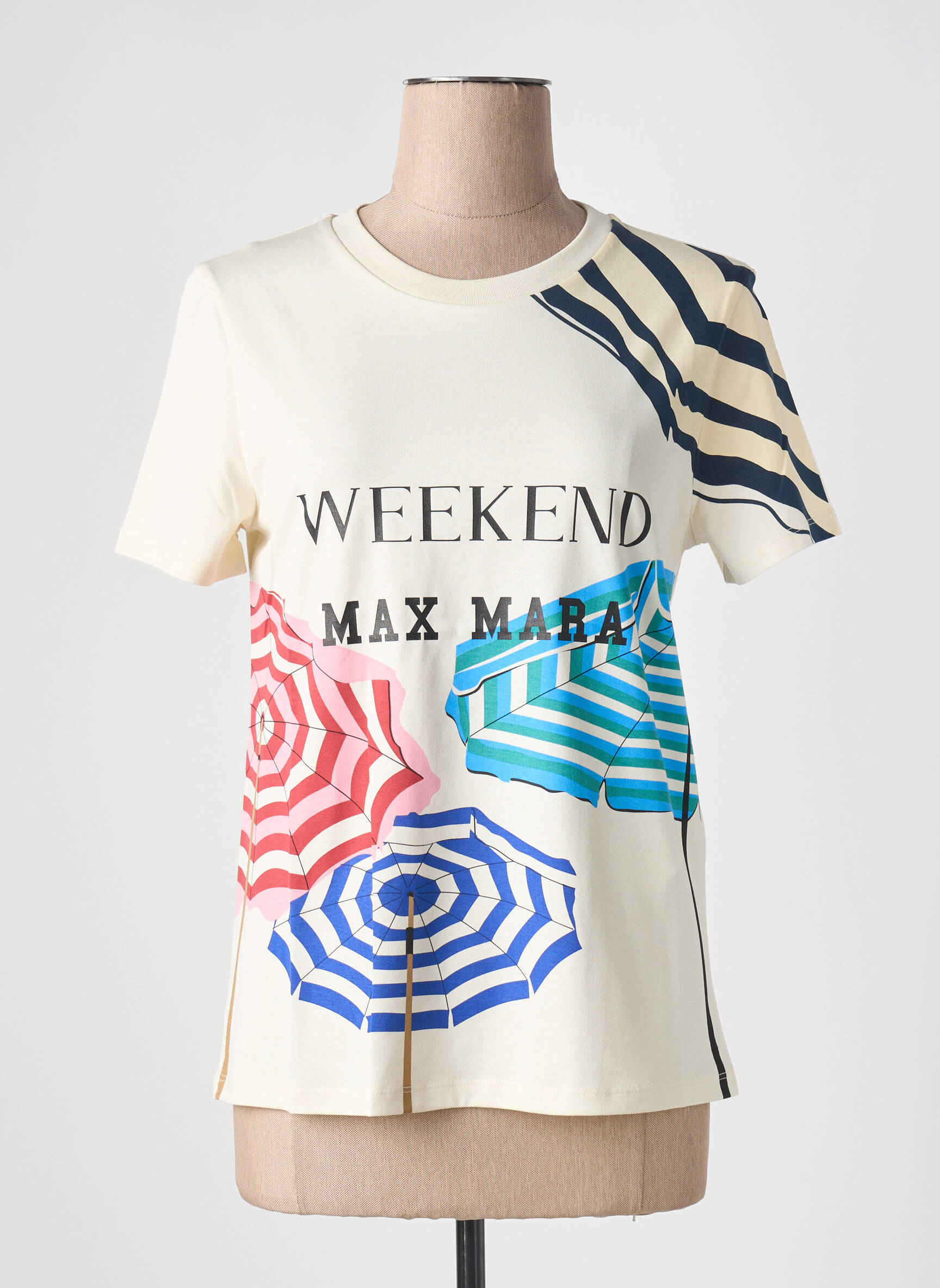 T-marškinys fantazijos raštas trumpas rankovės bežinis WEEKEND MAXMARA moteris