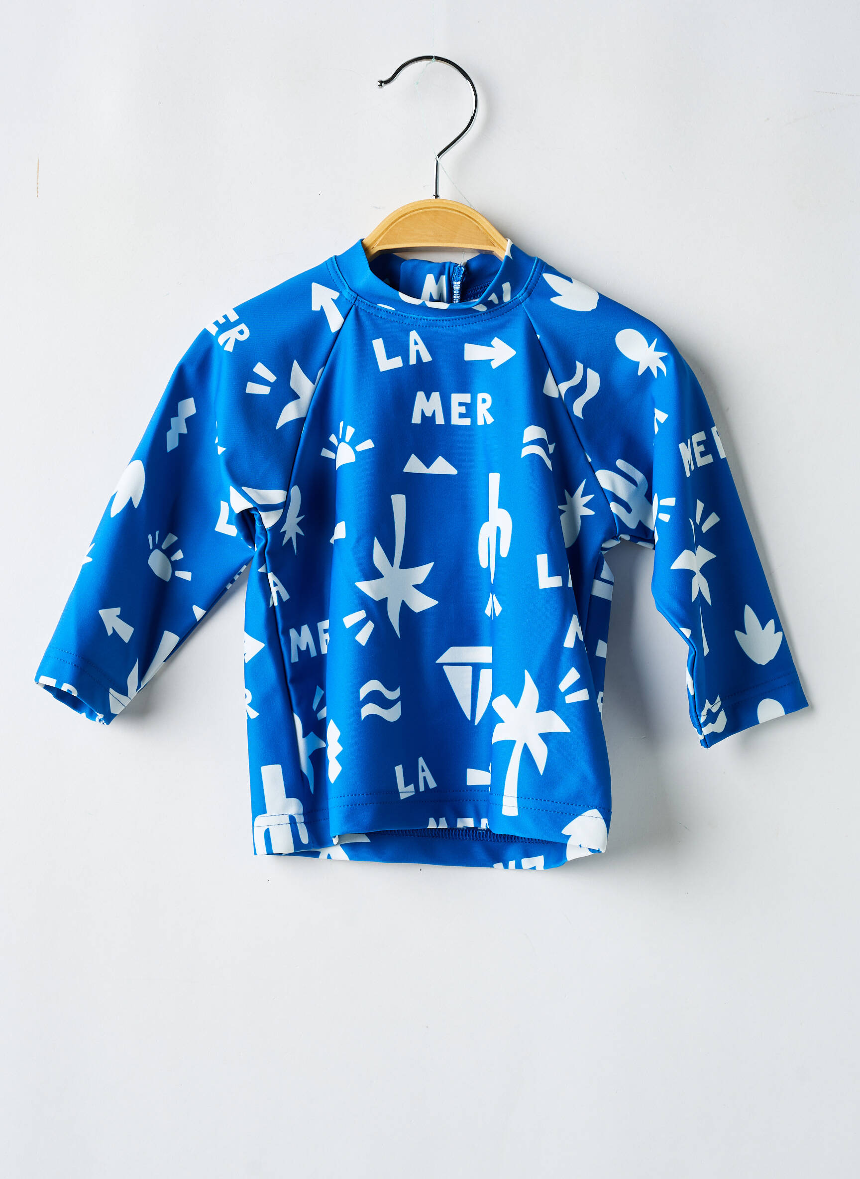 Vienos dalies maudymosi kostiumas tamprumas mėlyna PETIT BATEAU berniukas