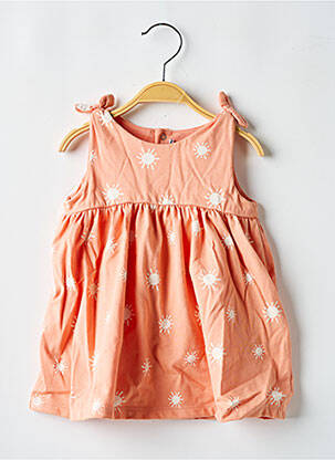 Pusilgių suknelė be rankų be rankų oranžinė PETIT BATEAU mergina