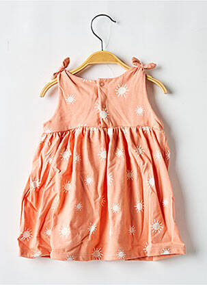 Pusilgių suknelė be rankų be rankų oranžinė PETIT BATEAU mergina