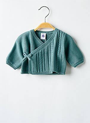 Ilgų rankovių liemenė col v žalias PETIT BATEAU vaikas