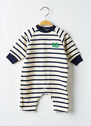 Kombinezonas ilgos rankovės ilgos rankovės mėlyna PETIT BATEAU berniukas