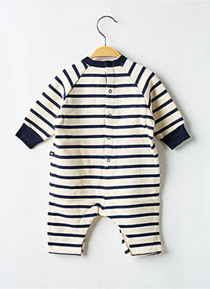 Kombinezonas ilgos rankovės ilgos rankovės mėlyna PETIT BATEAU berniukas