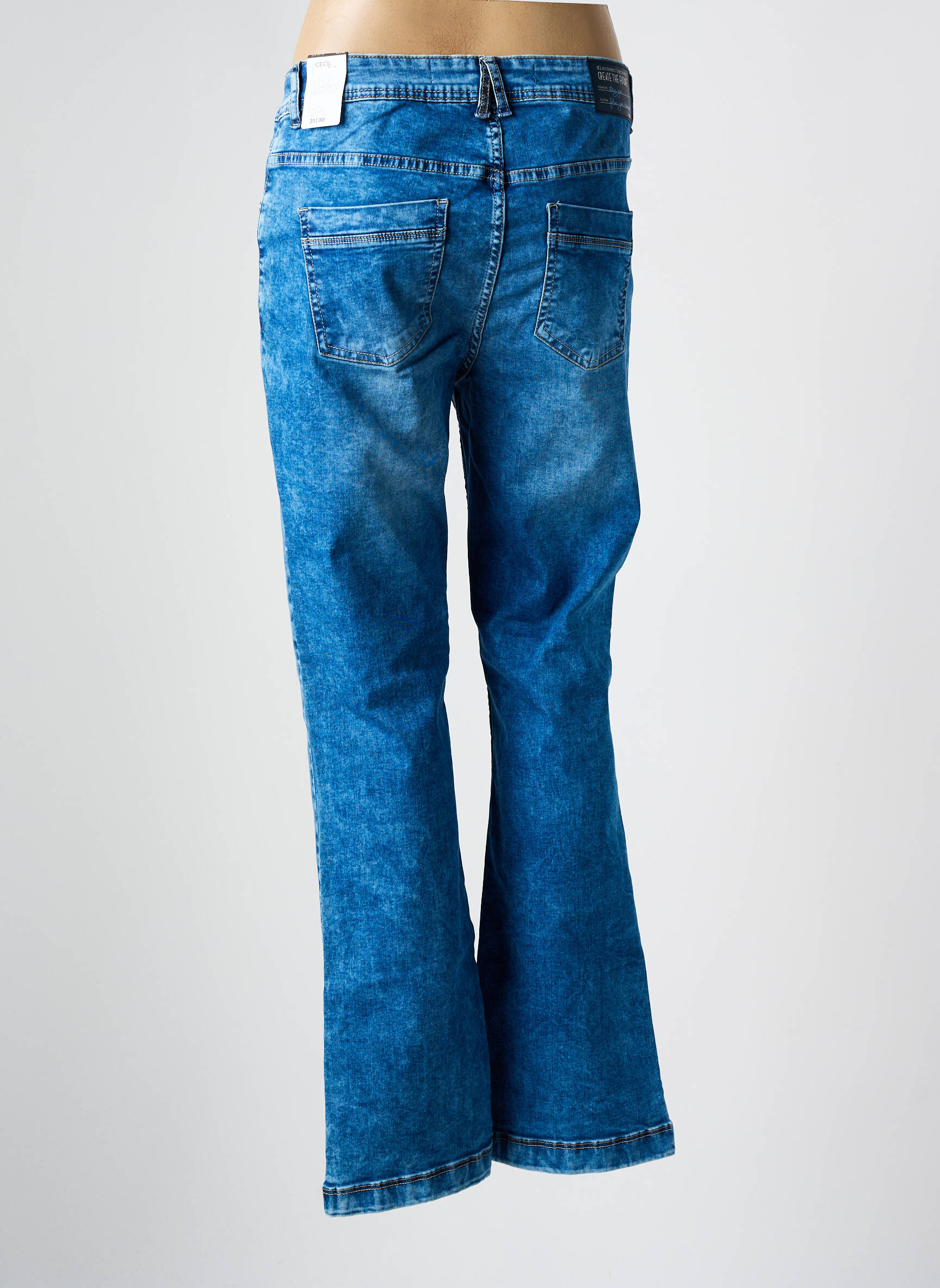 Bootcut džinsai normala dydis normala dydis mėlyna CECIL moteris