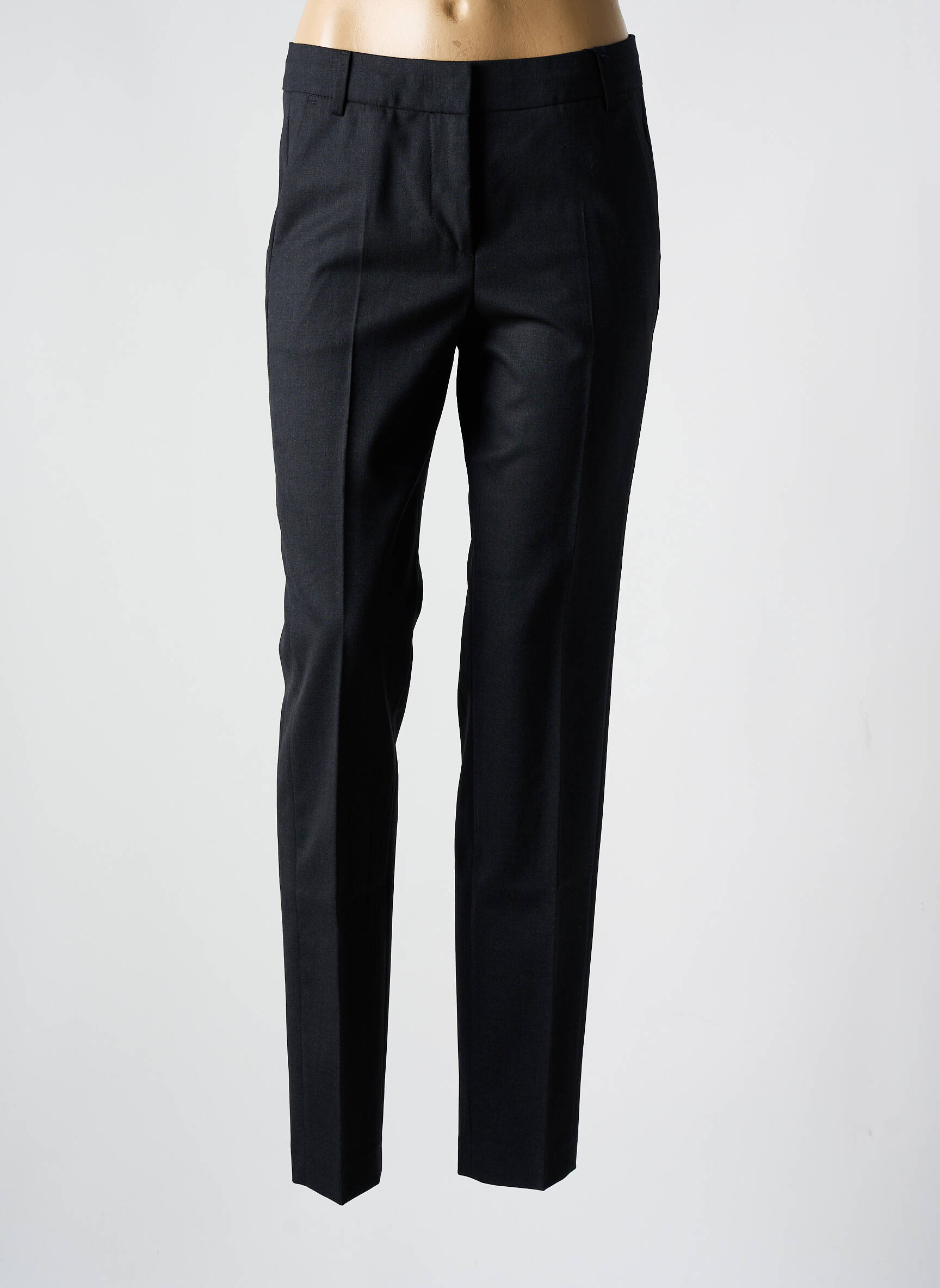 Chino kelnė kišenės aukšta talija pilka ATELIER GARDEUR moteris