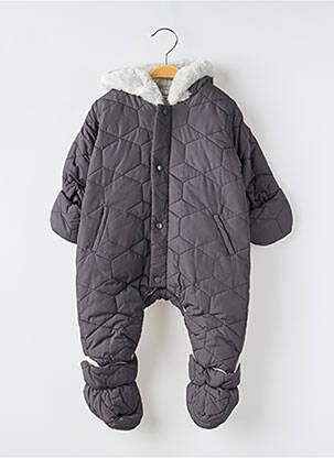 Kombinezonas popelinos audinys, kuris pasižymi lygiu ir tankiu paviršiumi. ilgos rankovės pilka BERLINGOT vaikas