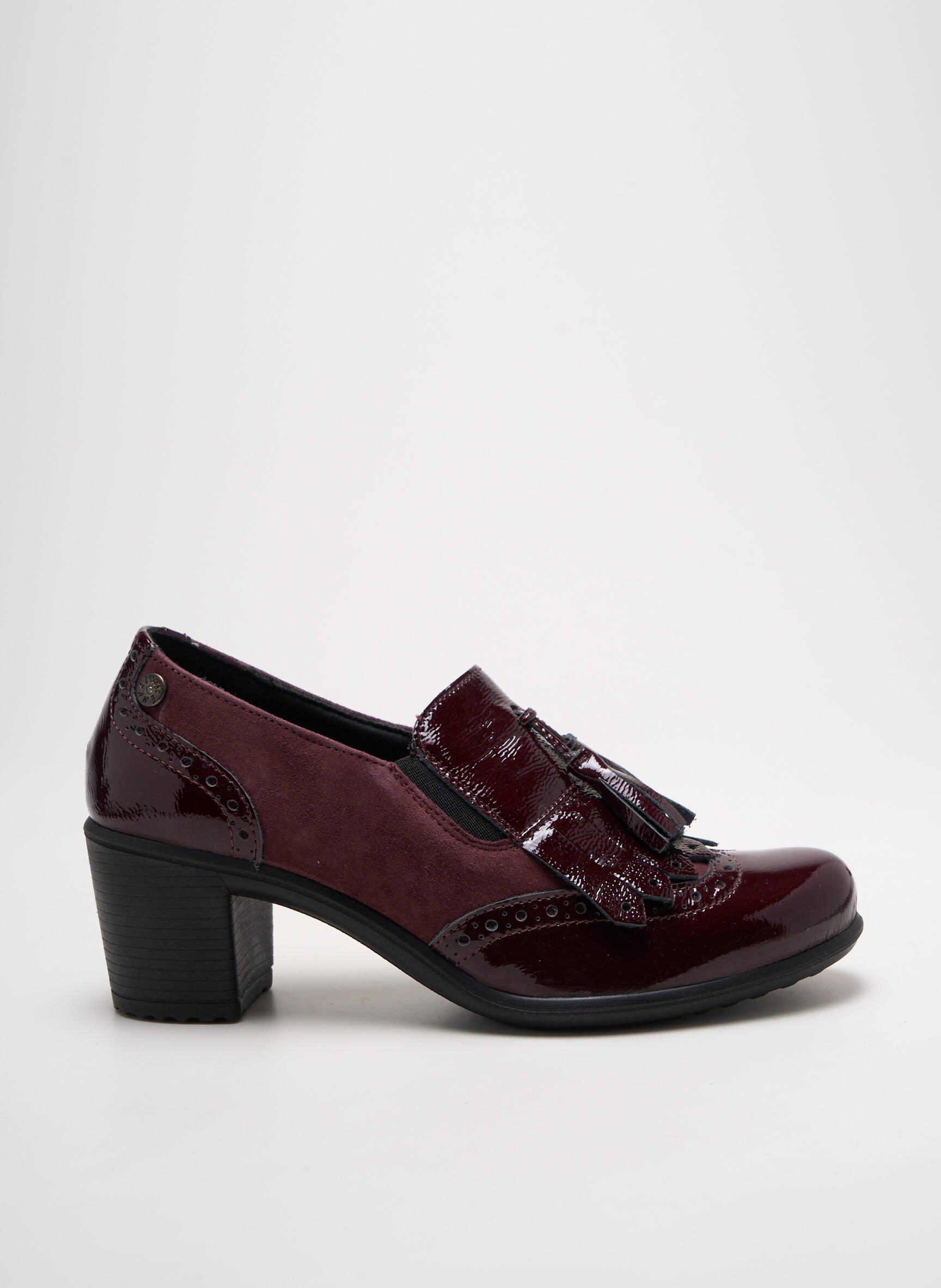 Mokasīnai lygus medžiaga kulnas nuo 4 iki 6 cm violetinis ENVAL SOFT moteris