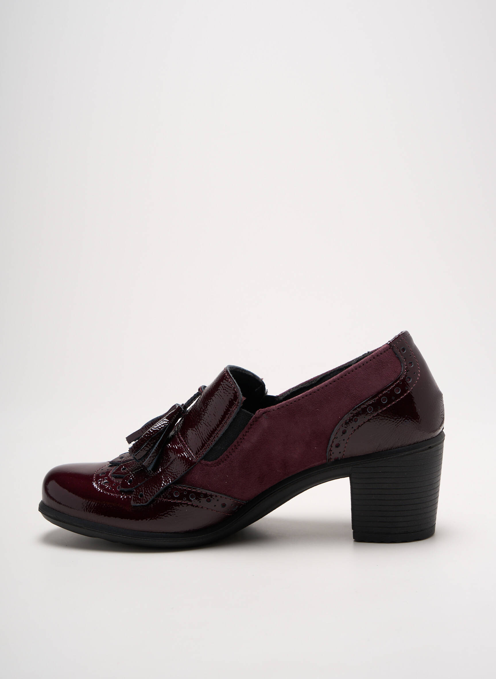 Mokasīnai lygus medžiaga kulnas nuo 4 iki 6 cm violetinis ENVAL SOFT moteris