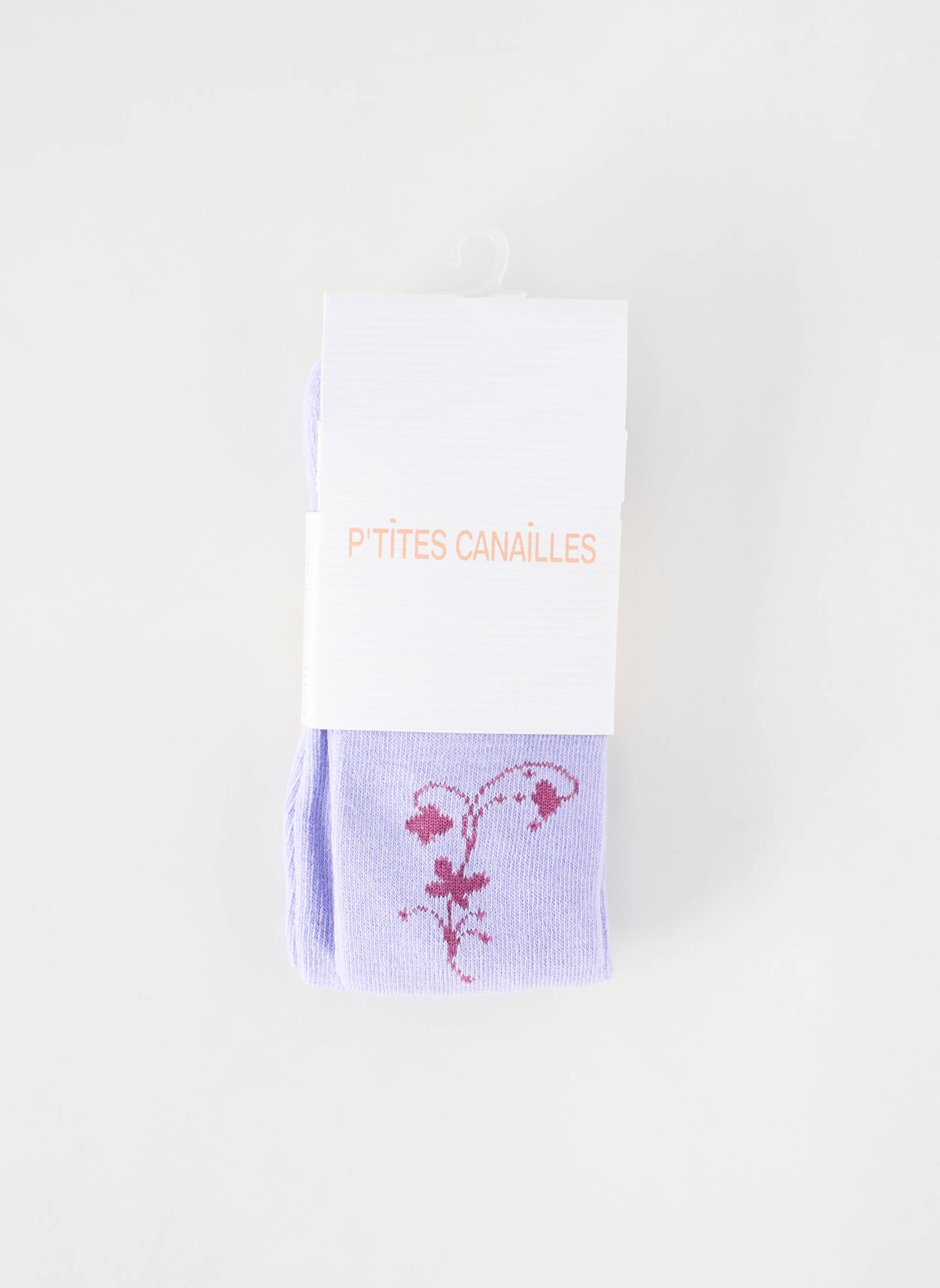Kojinės fantazijos raštas violetinis P'TITES CANAILLES mergina