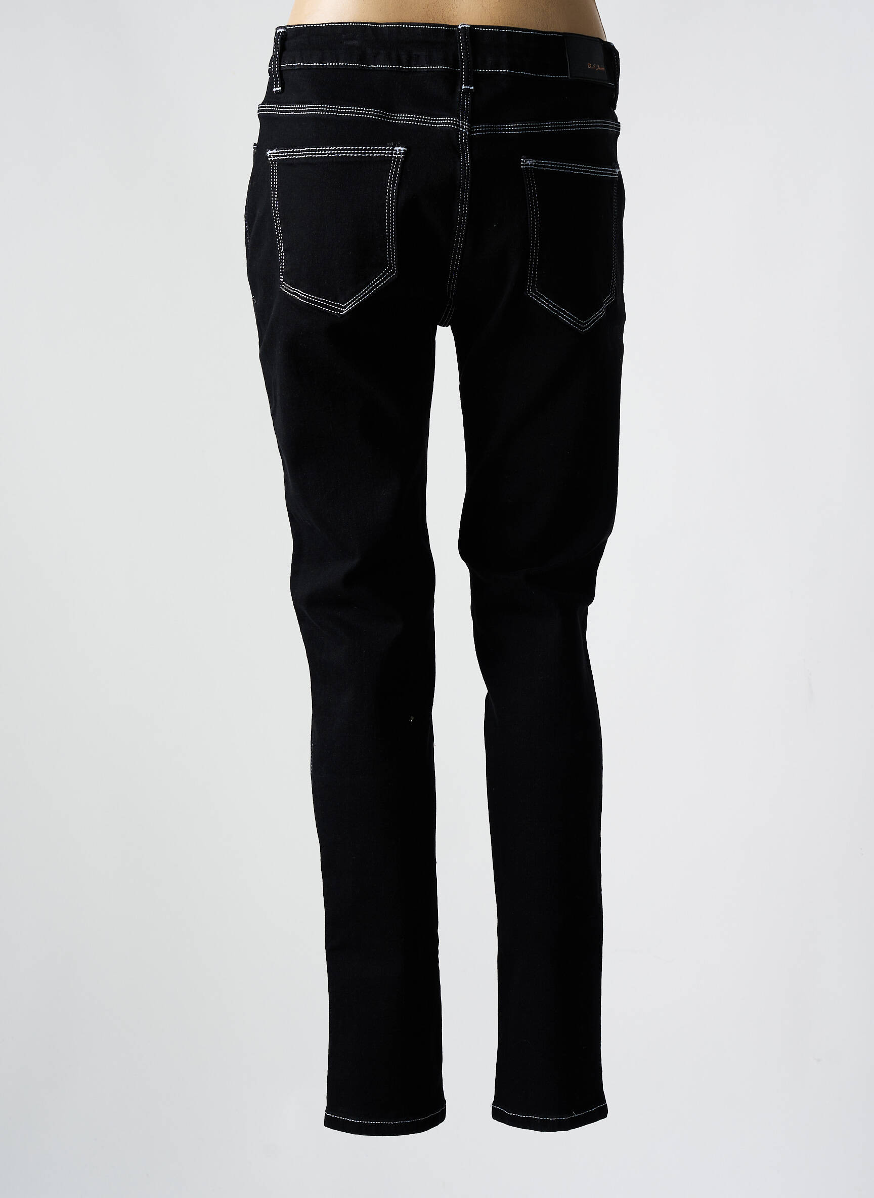 Lieknos džinsai kišenės juodas BS JEANS moteris