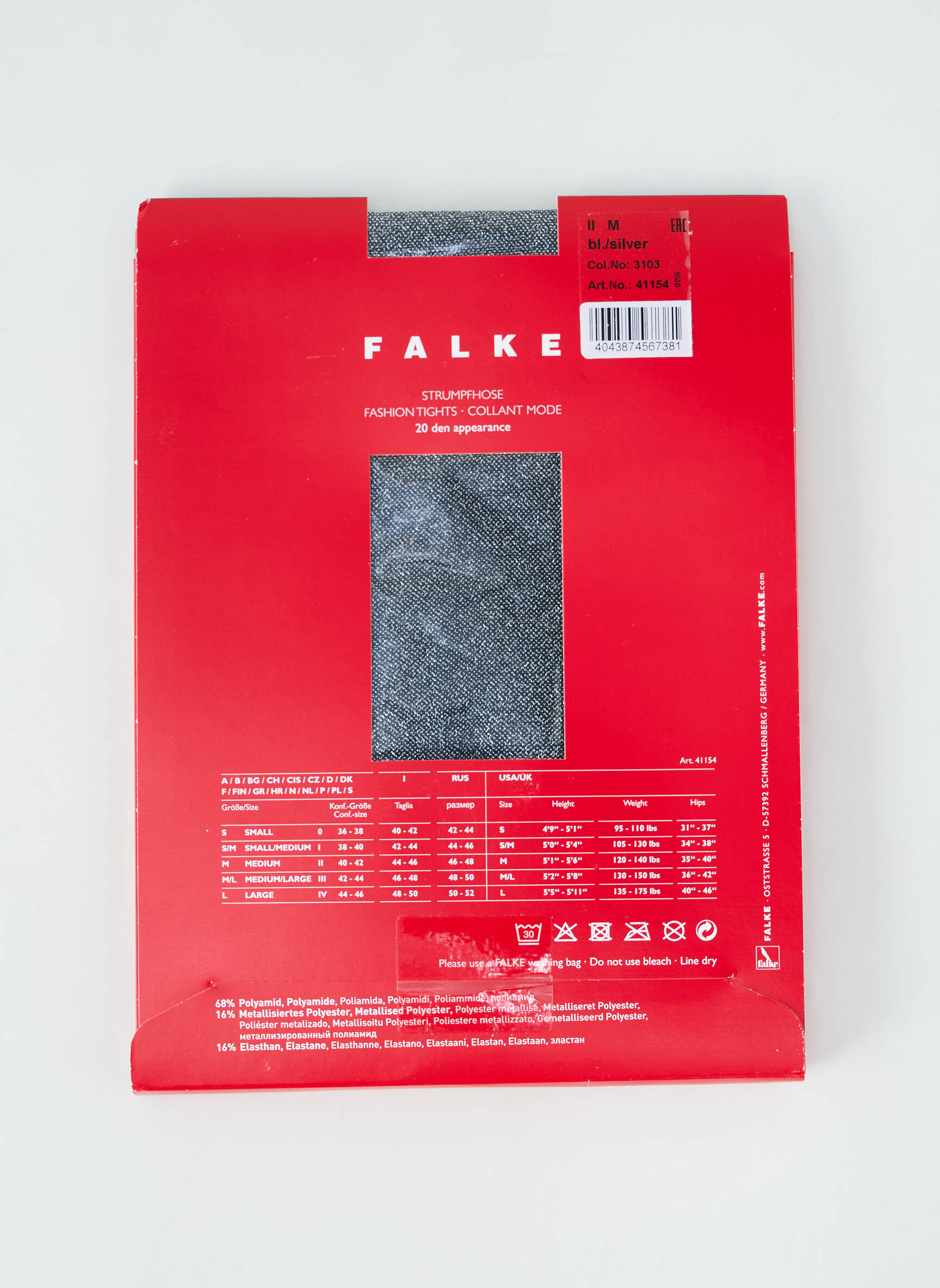 Kojinės tamprumas sidabrinė FALKE moteris
