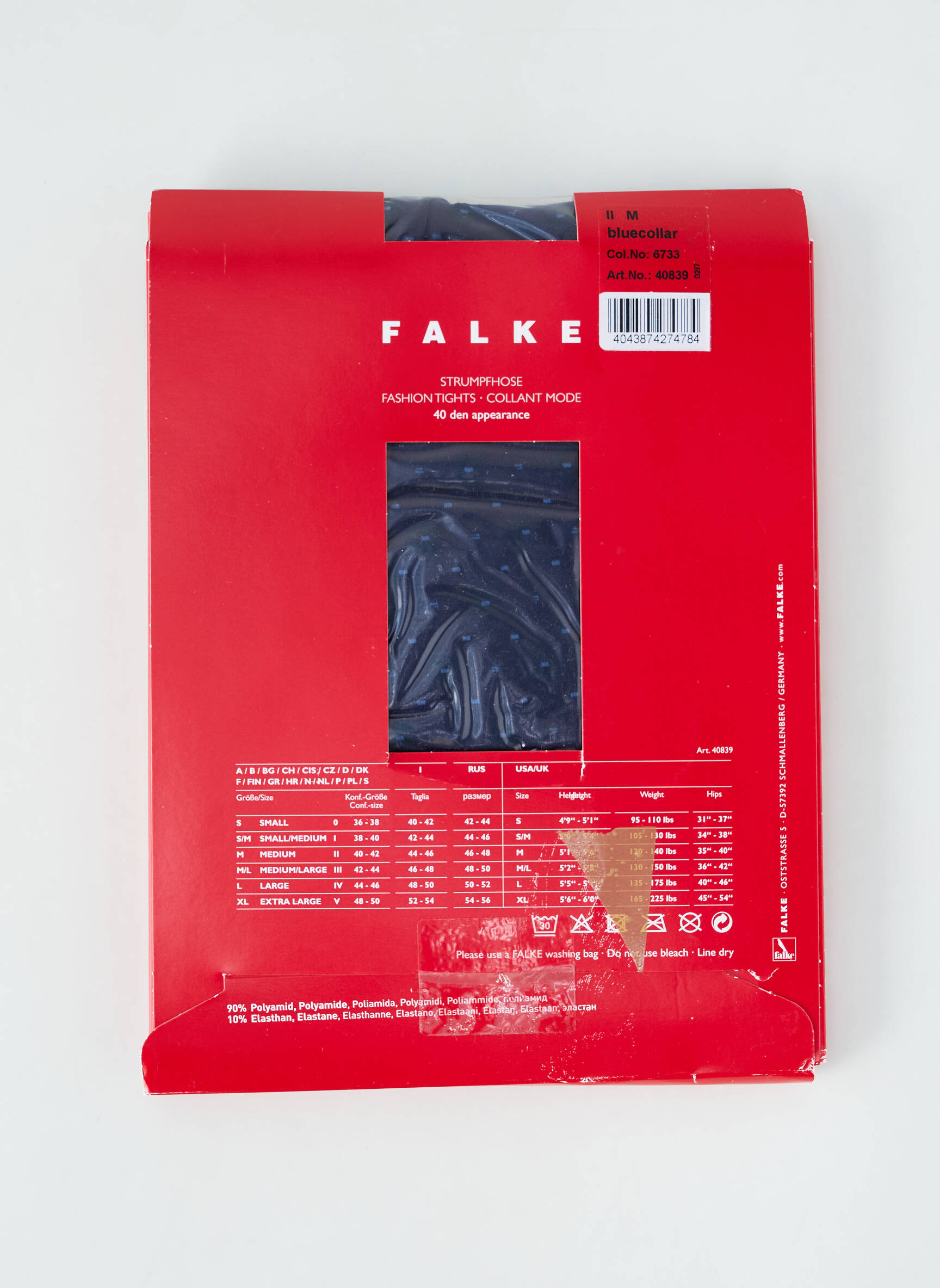 Kojinės fantazijos raštas mėlyna FALKE moteris