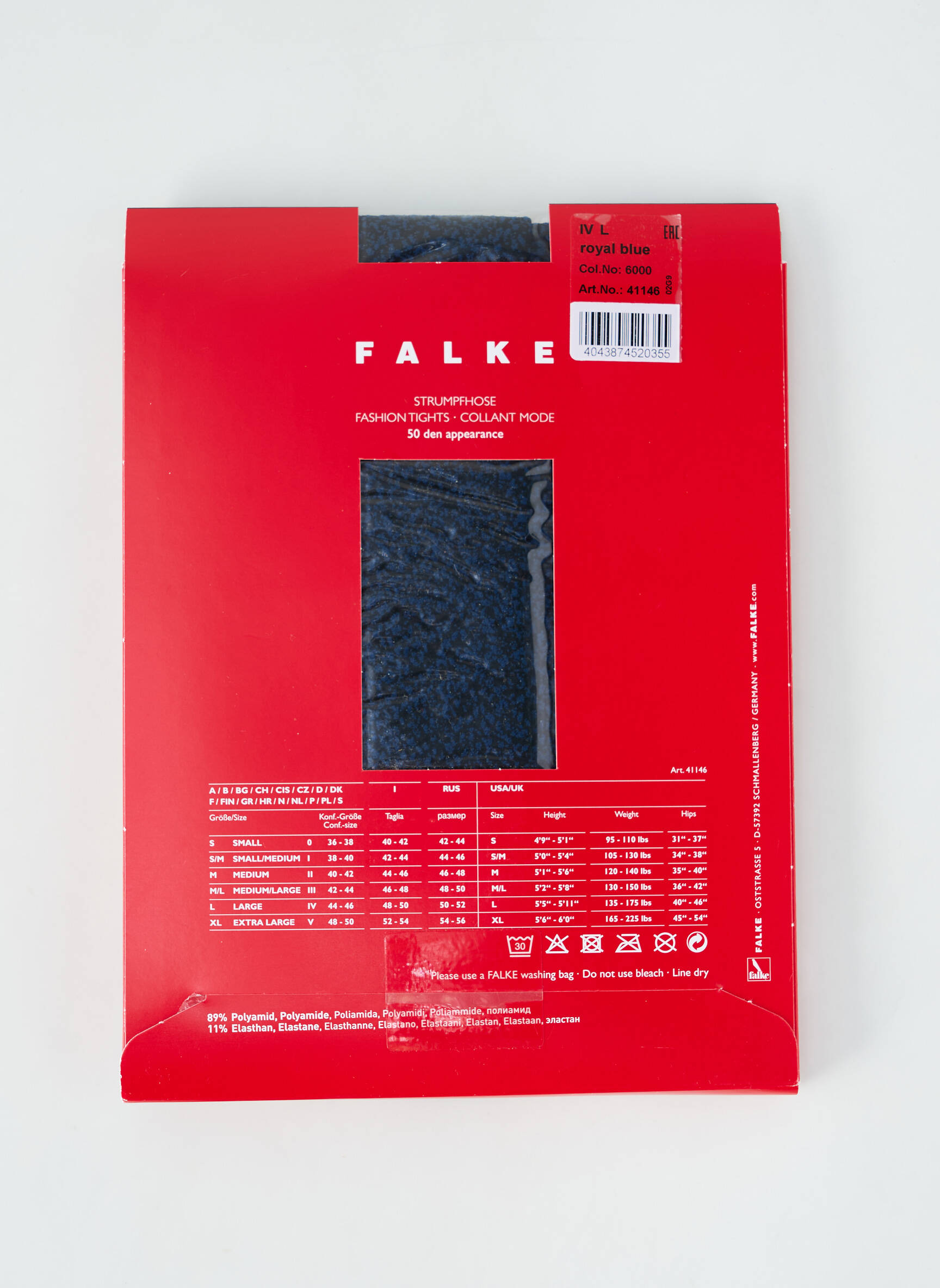 Kojinės fantazijos raštas mėlyna FALKE moteris