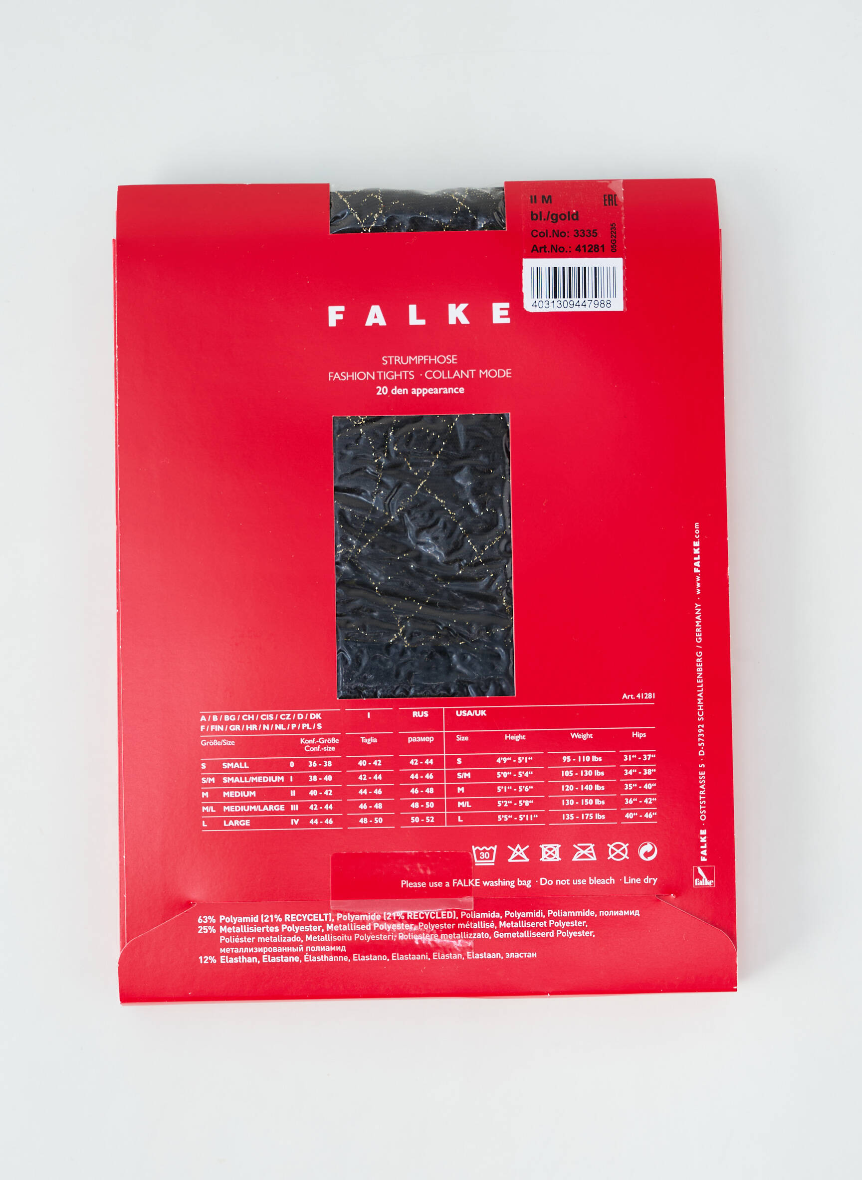 Kojinės fantazijos raštas auksas FALKE moteris