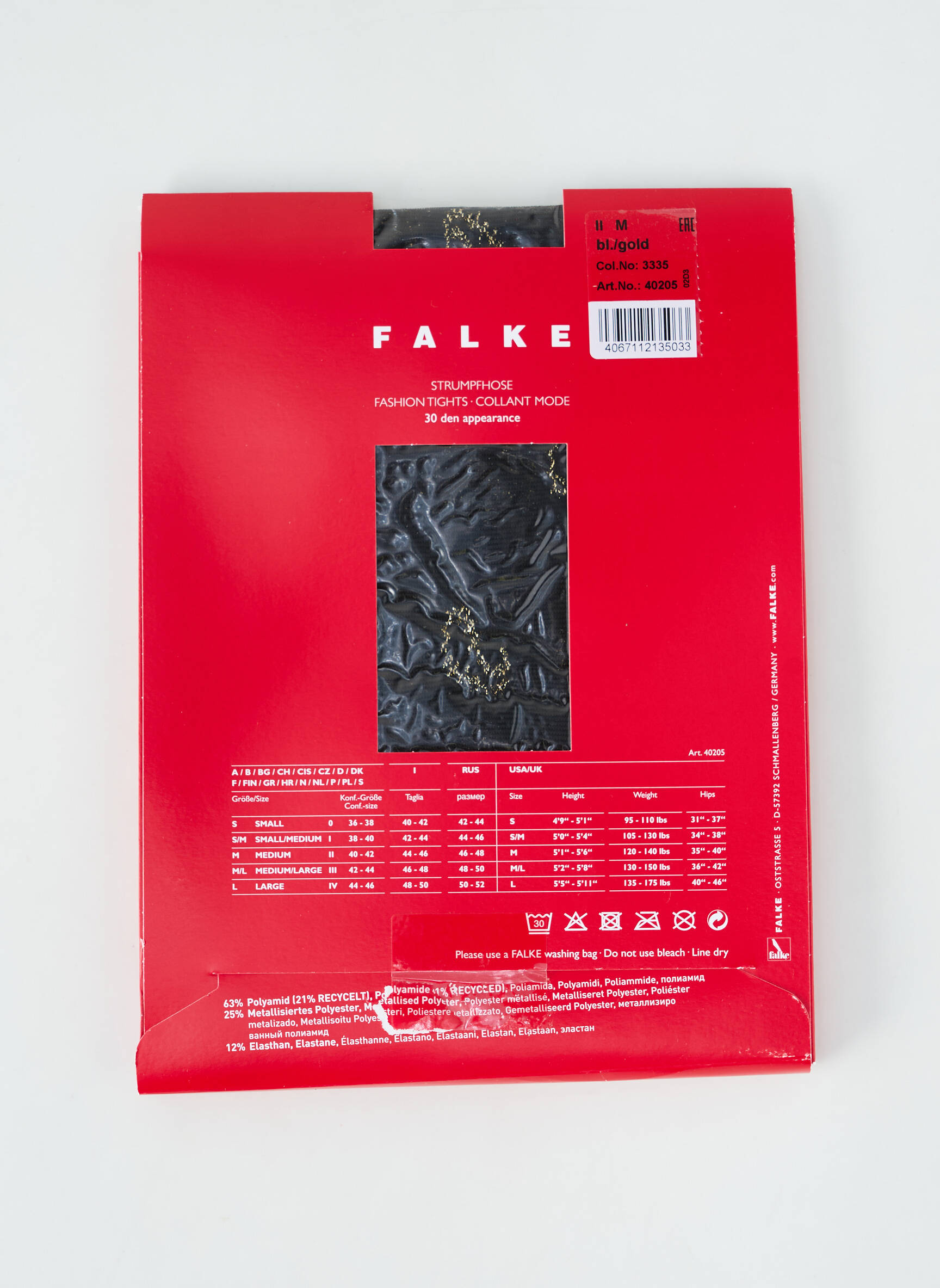Kojinės fantazijos raštas auksas FALKE moteris