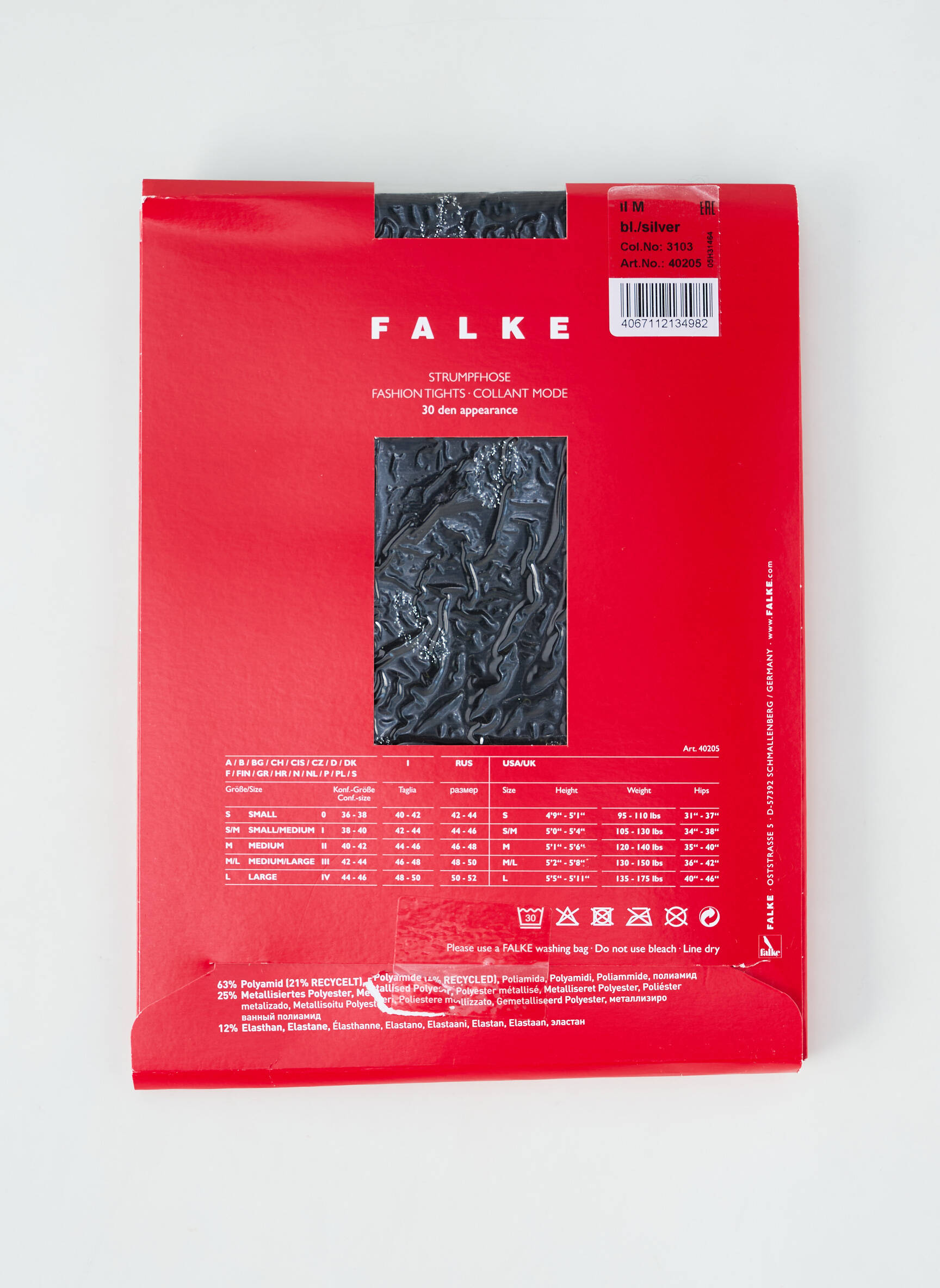 Kojinės fantazijos raštas sidabrinė FALKE moteris