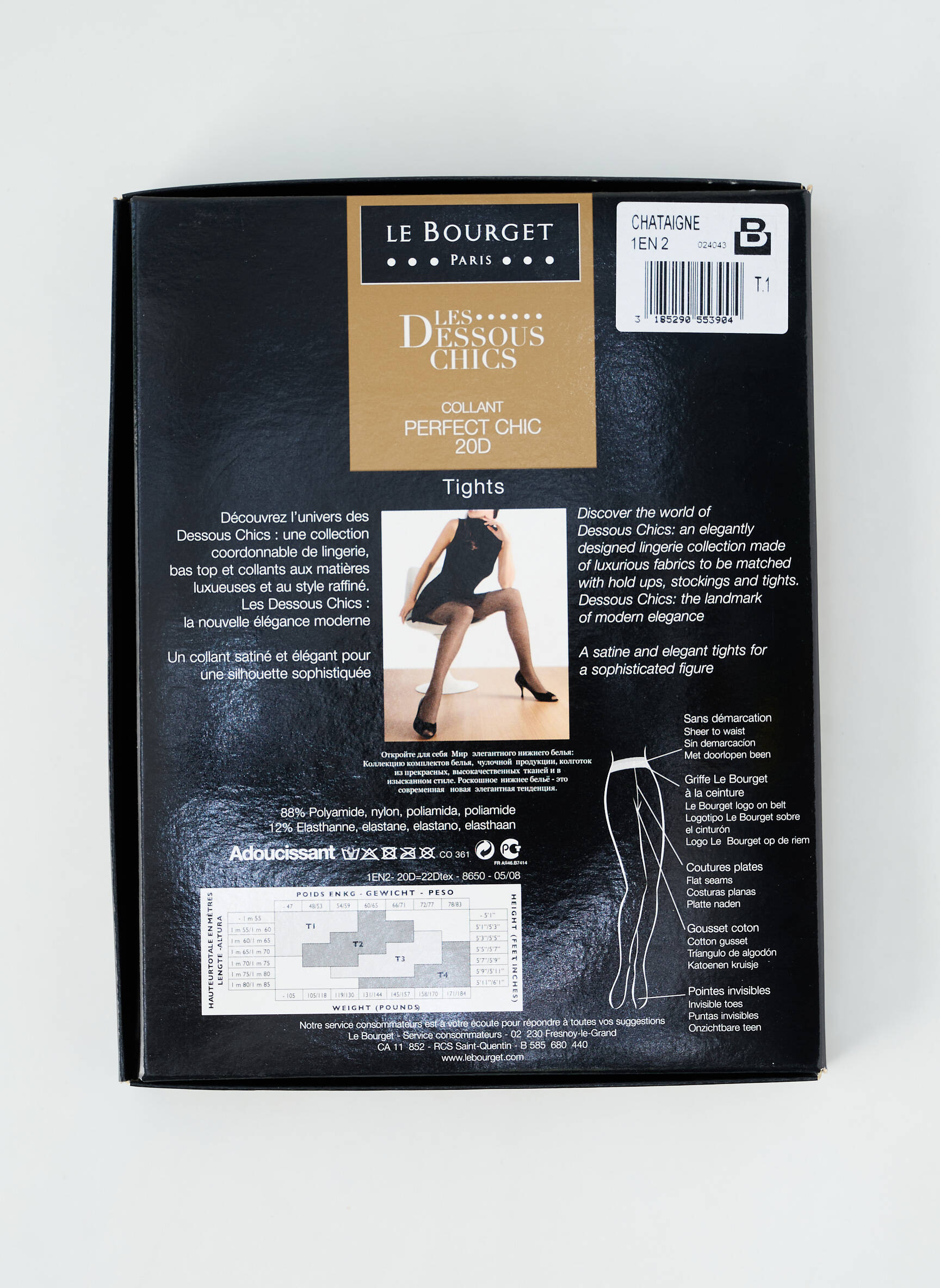 Kojinės tamprumas rudas LE BOURGET moteris
