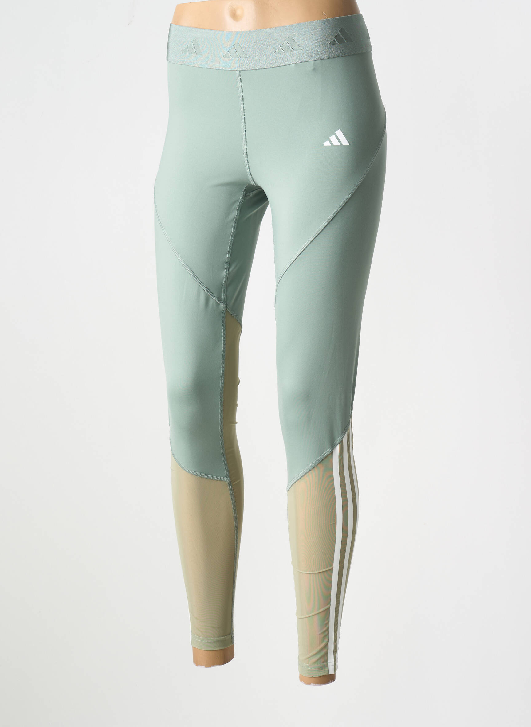 Legingas jersey audinys normala dydis žalias ADIDAS moteris