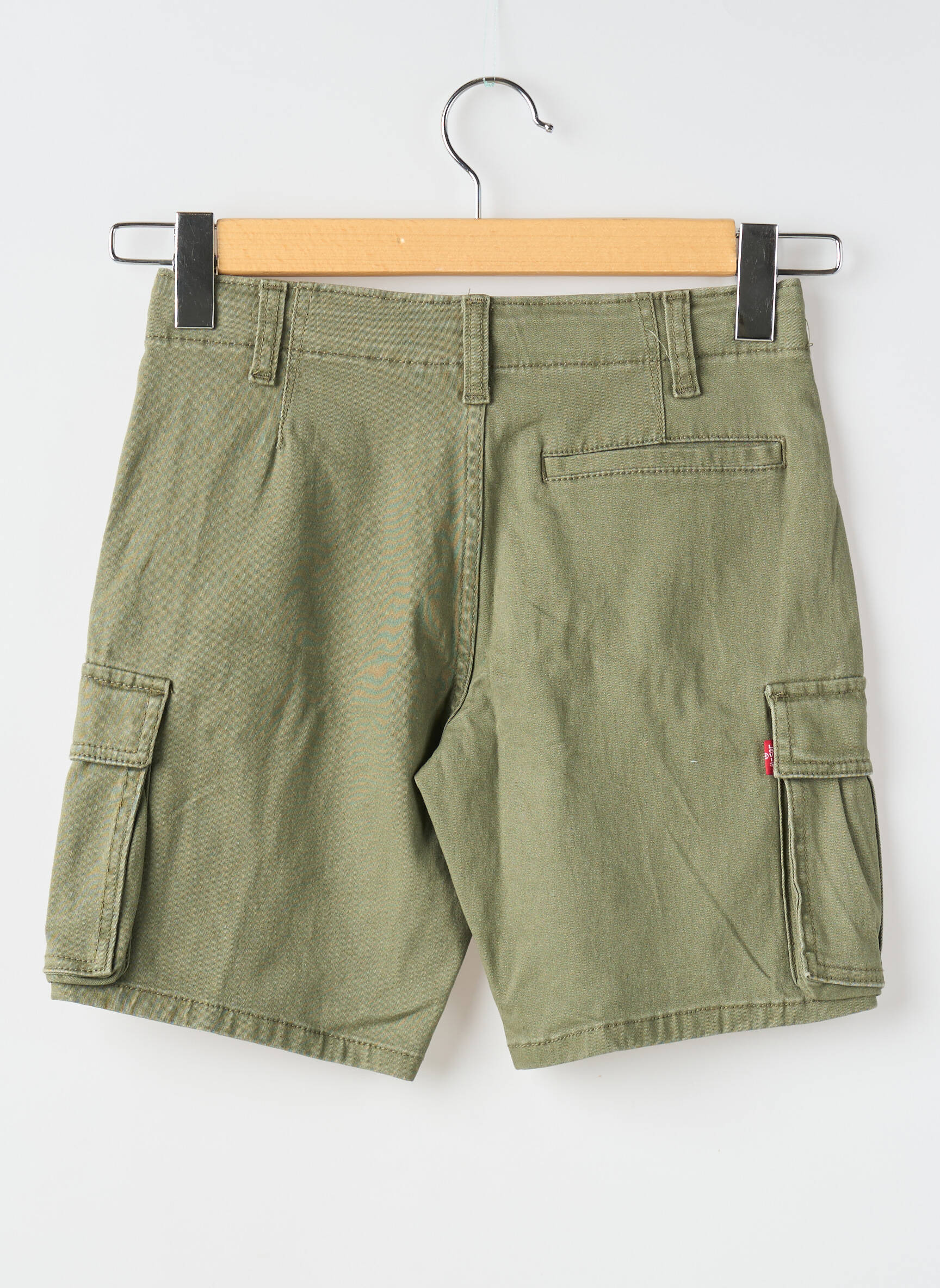 Bermudas uždarymas su užtrauktuku po mygtuku uždengimu žalias LEVI'S berniukas