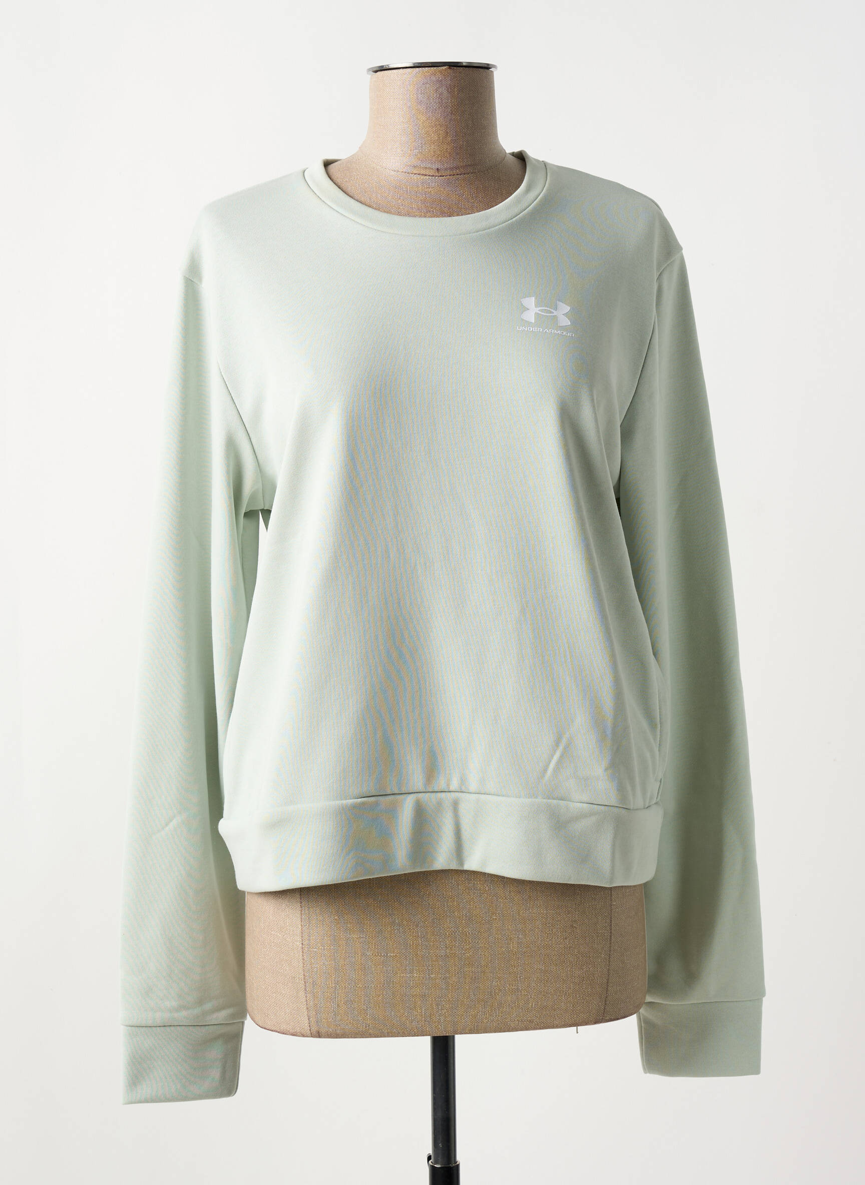 Mikroskopas siuvinėjimas ilgos rankovės žalias UNDER ARMOUR moteris