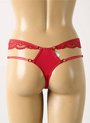 Tanga satino audinys raudona LISE CHARMEL moteris