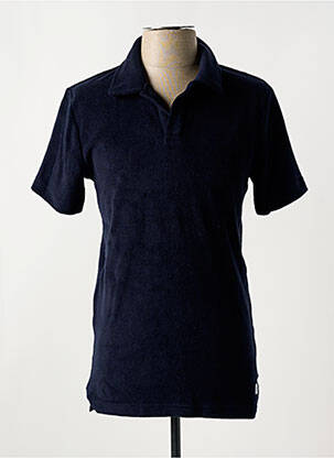 Polo centrinė iškirptė trumpas rankovės mėlyna KNOWLEDGE COTTON APPAREL vyras
