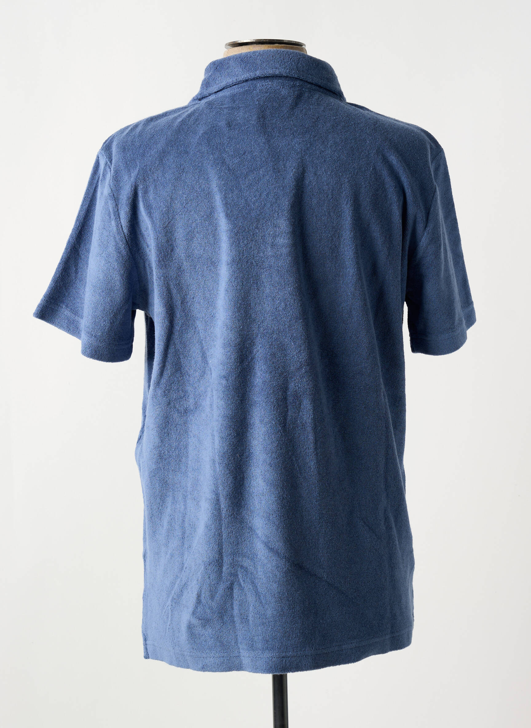 Polo centrinė iškirptė trumpas rankovės šviesiai mėlyna KNOWLEDGE COTTON APPAREL vyras