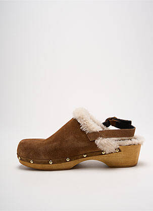 Mule/sabotai kulnas nuo 4 iki 6 cm rudas ANAKI moteris