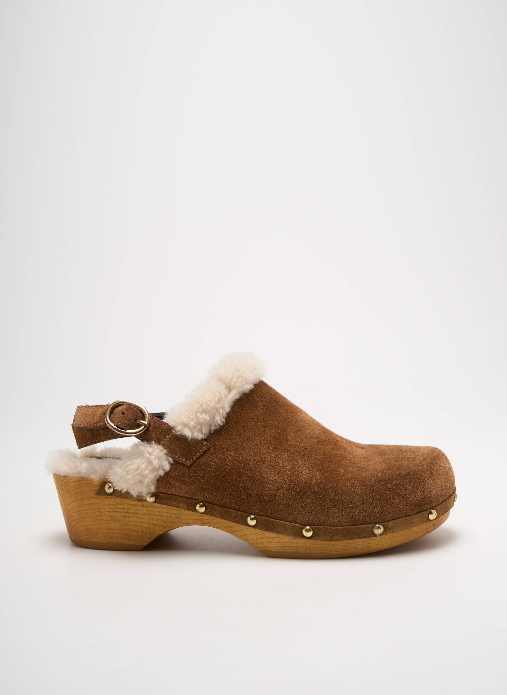 Mule/sabotai kulnas nuo 4 iki 6 cm rudas ANAKI moteris