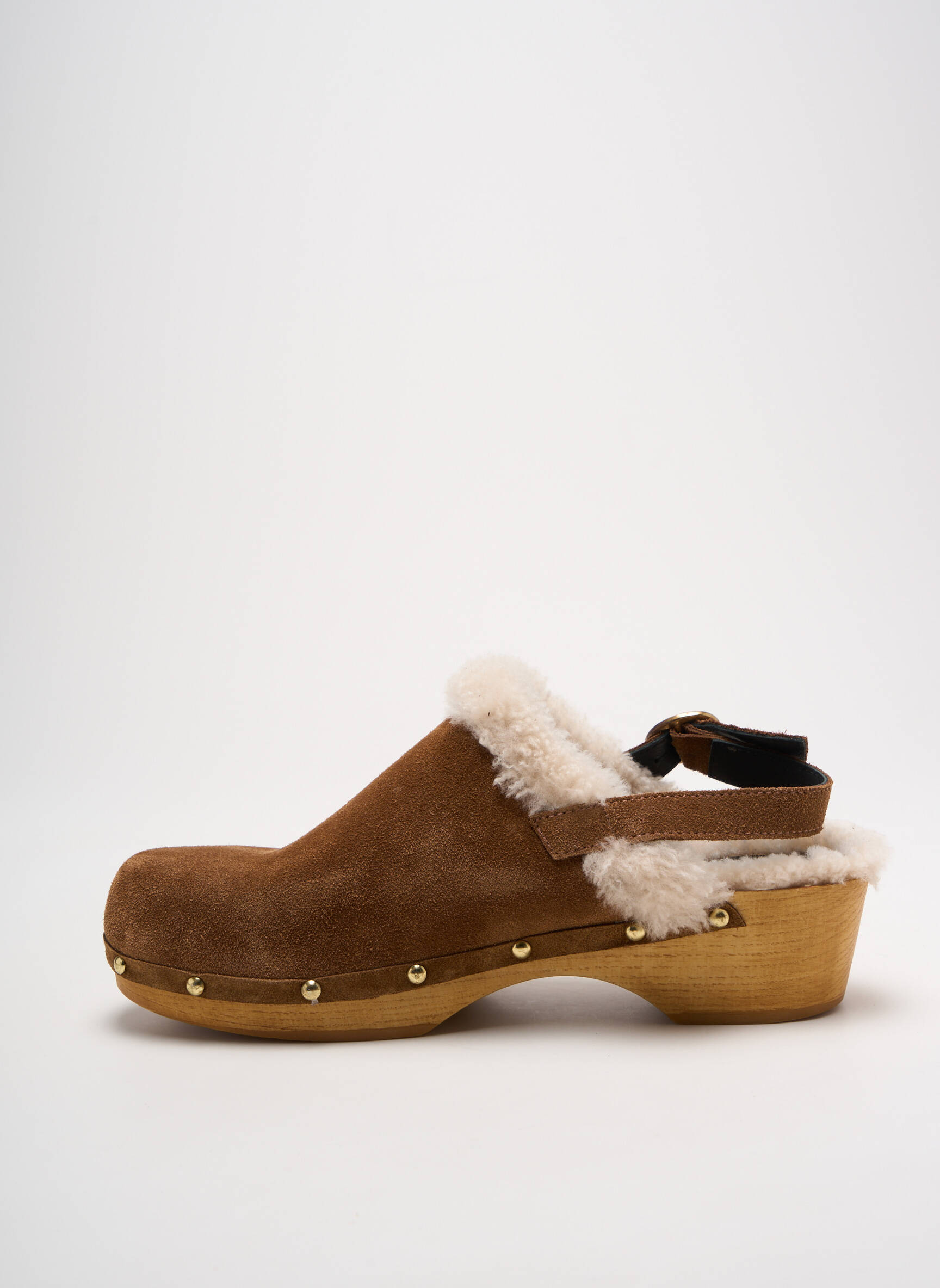 Mule/sabotai kulnas nuo 4 iki 6 cm rudas ANAKI moteris