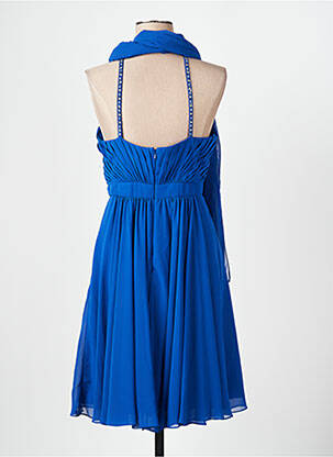 Pusilgių suknelė sklandi forma be rankų mėlyna FASHION NEW YORK moteris