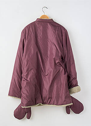 Pūkinė striukė kišenės be gobtuvų violetinis PETIT BATEAU mergina