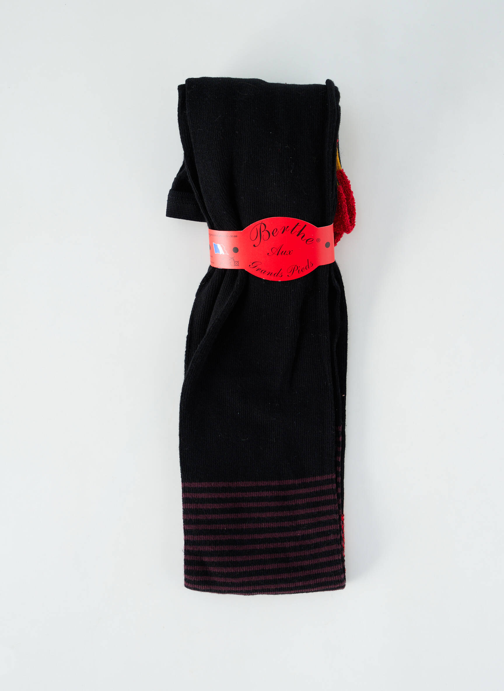 Kojinės fantazijos raštas juodas BERTHE AUX GRANDS PIEDS moteris