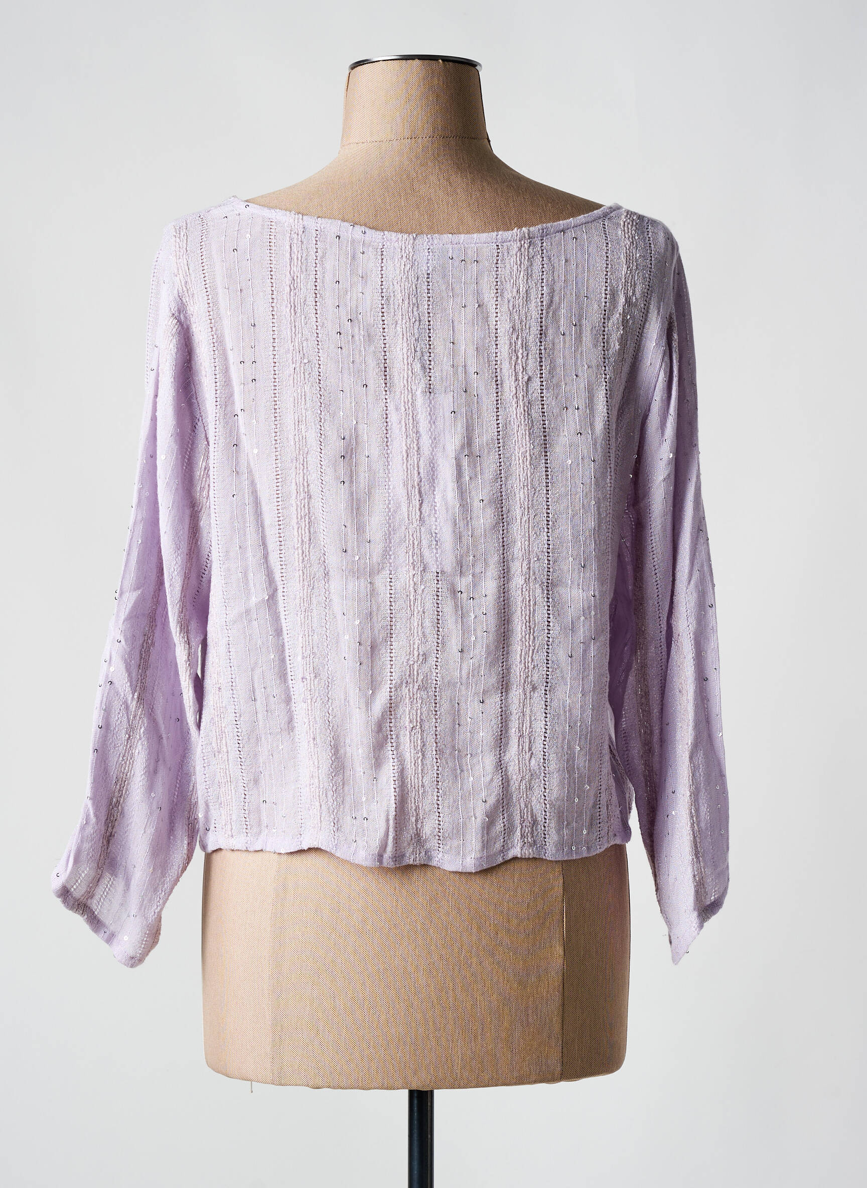 Ilgų rankovių liemenė 3/4 rankovės violetinis L'ATELIER D'ANNA moteris