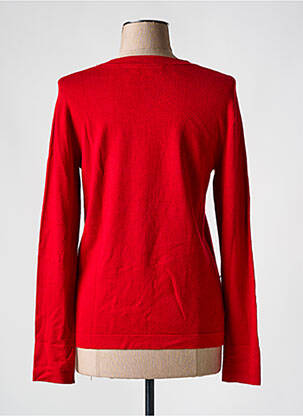 Megztinis centrinė iškirptė ilgos rankovės raudona CHRISTINE LAURE moteris