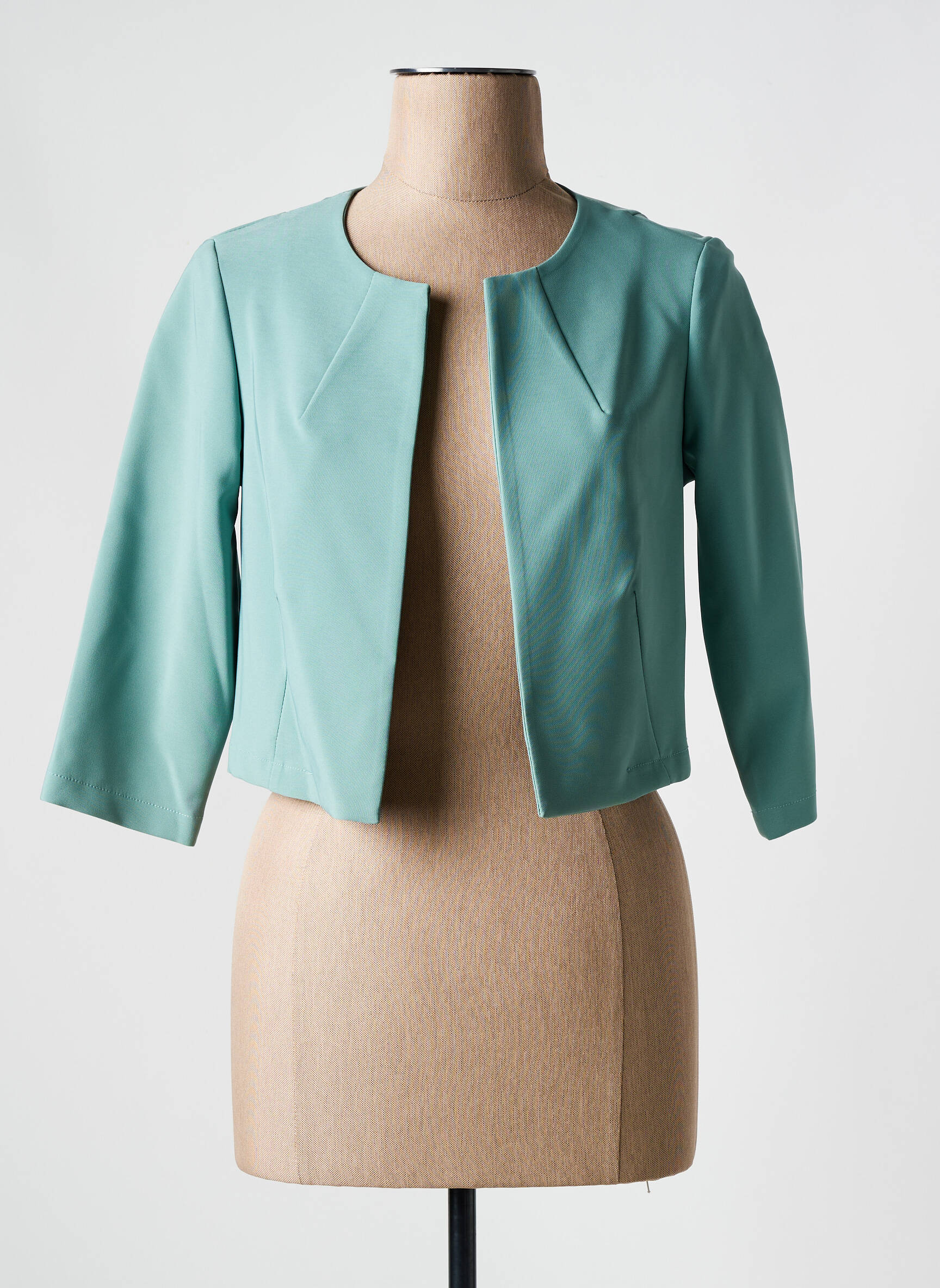Bolero krepos audinys žalias COULEURS DU TEMPS moteris