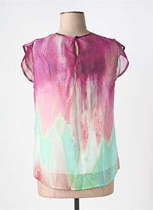 Viršūnė fantazijos raštas trumpas rankovės violetinis MERI & ESCA moteris