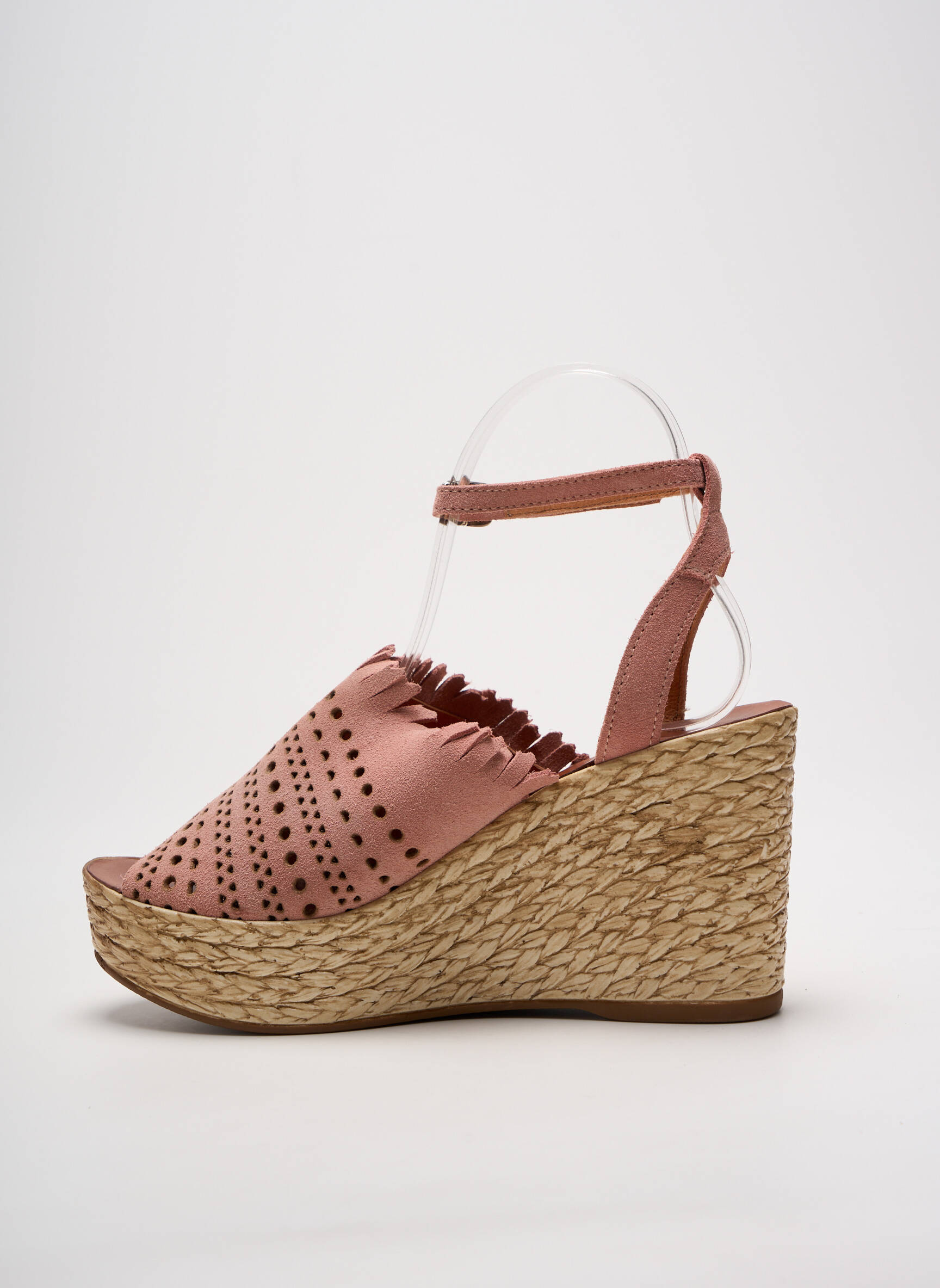 Sandalai/nu pėdos užsegimas su kaklo detalėmis kulnas nuo 7 iki 9 cm rožinė FELMINI moteris